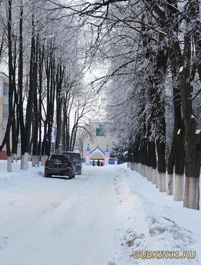 Улица Советская зимой