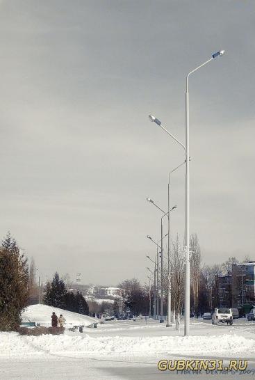 Улица Лазарева зимой
