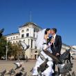 Свадебная прогулка с голубями в Белгороде