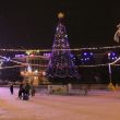 Центральная площадь в Губкине накануне Нового года